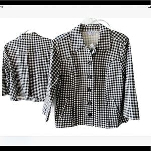 Joan river checkered jacket